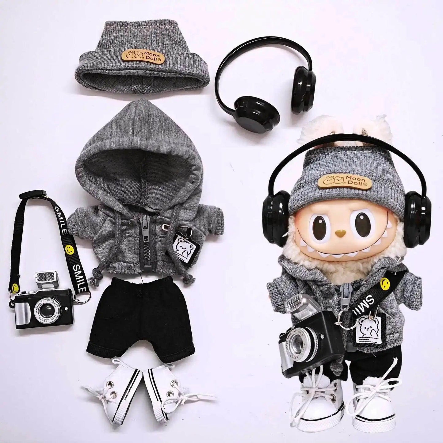  Stylish Labubu 15cm Plush Outfit Set Toyland EU -  ToylandEU™