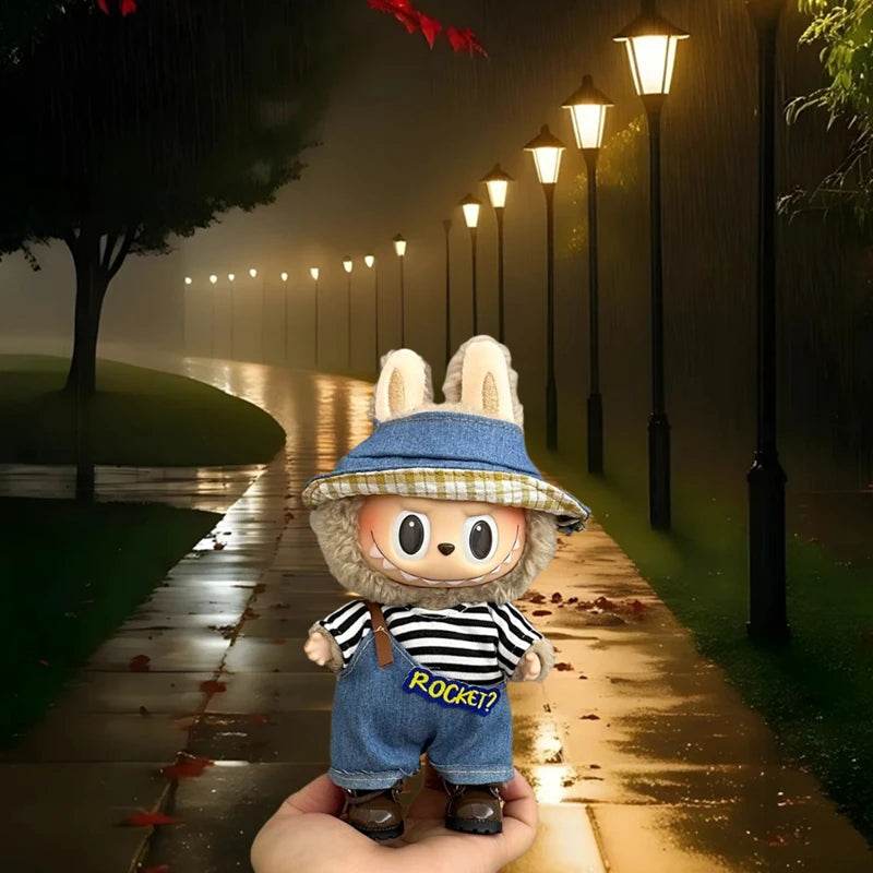 Stylish Labubu Outfit Korean Idol Hoodie Pants For 15 17cm - ToylandEU