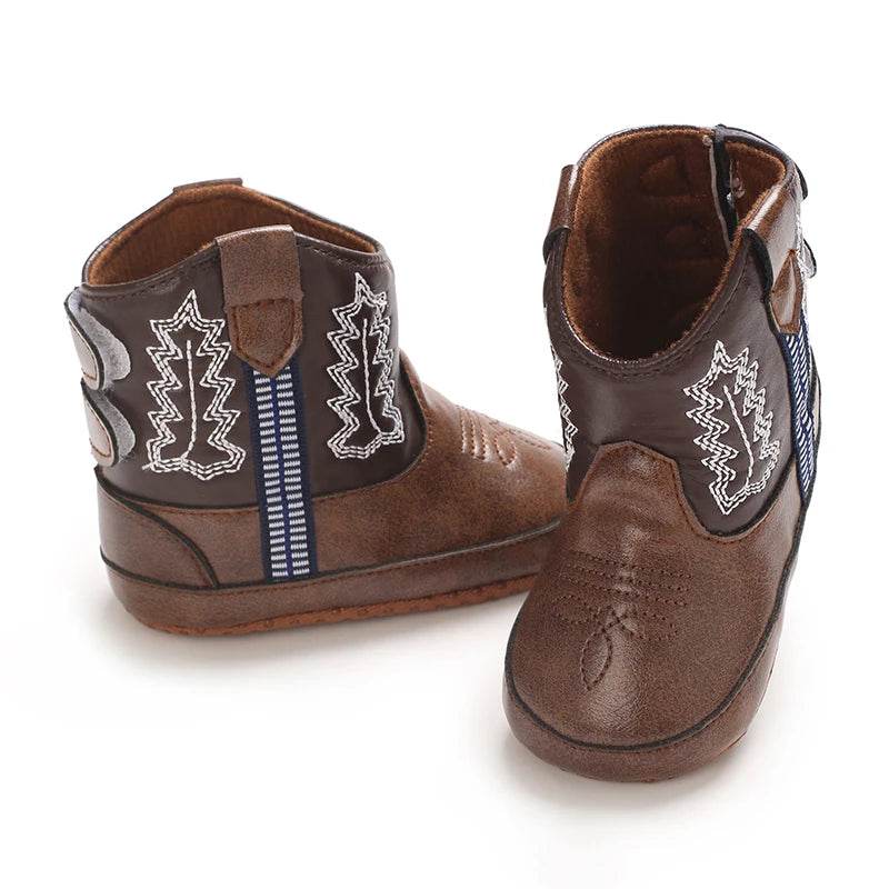 Stylish Unisex Lace-Up High Boots for Infants - Perfect for Autumn and Winter - ToylandEU
