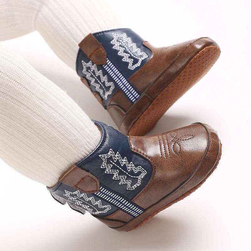 Stylish Unisex Lace-Up High Boots for Infants - Perfect for Autumn and Winter - ToylandEU