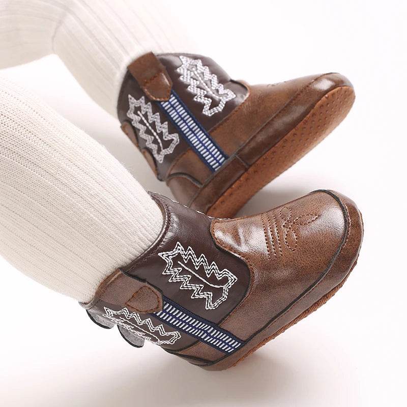 Stylish Unisex Lace-Up High Boots for Infants - Perfect for Autumn and Winter - ToylandEU