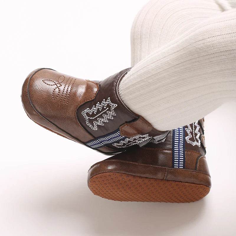 Stylish Unisex Lace-Up High Boots for Infants - Perfect for Autumn and Winter - ToylandEU