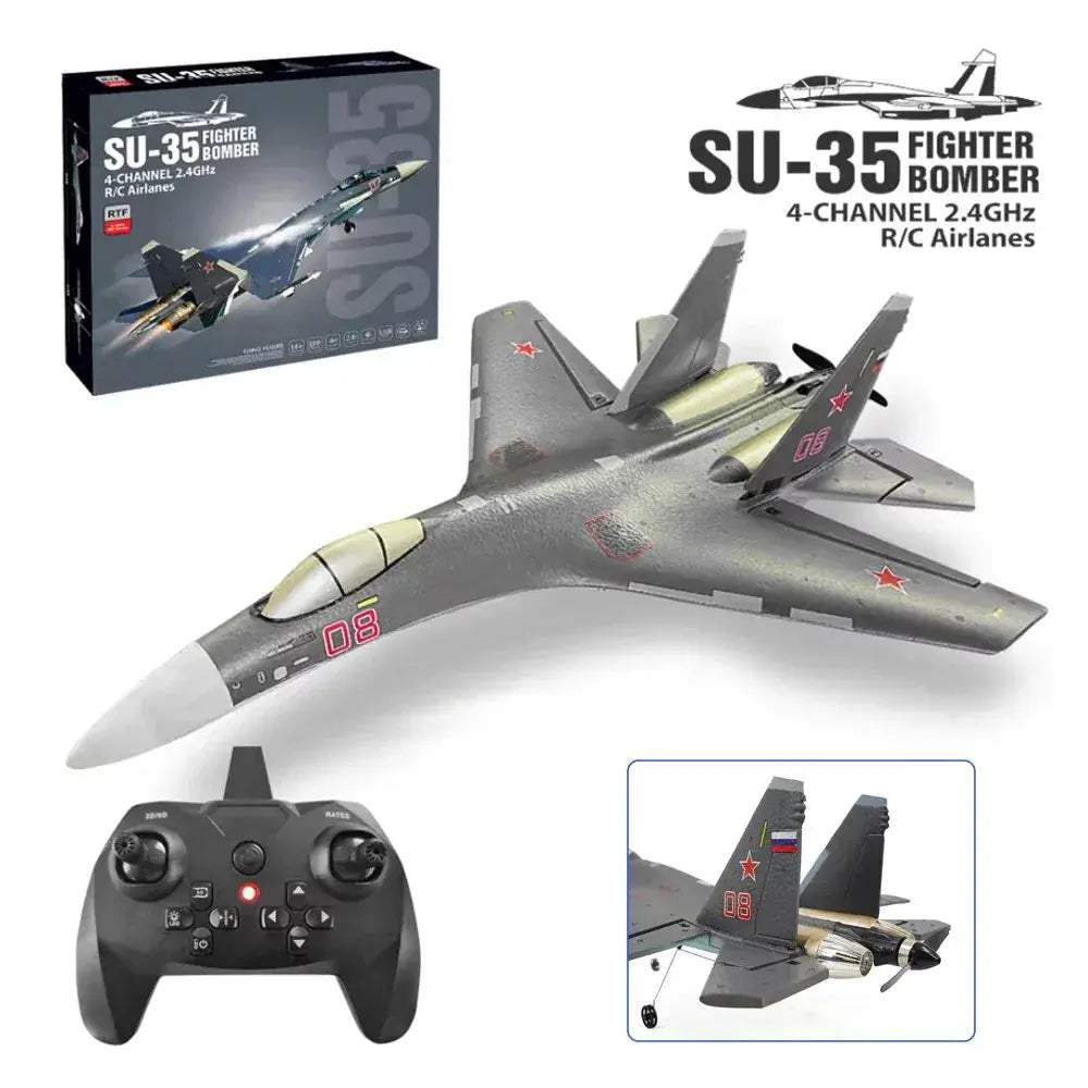 Su35 RC Plane 4CH Foam Fighter Jet 360 Flip Performance - ToylandEU