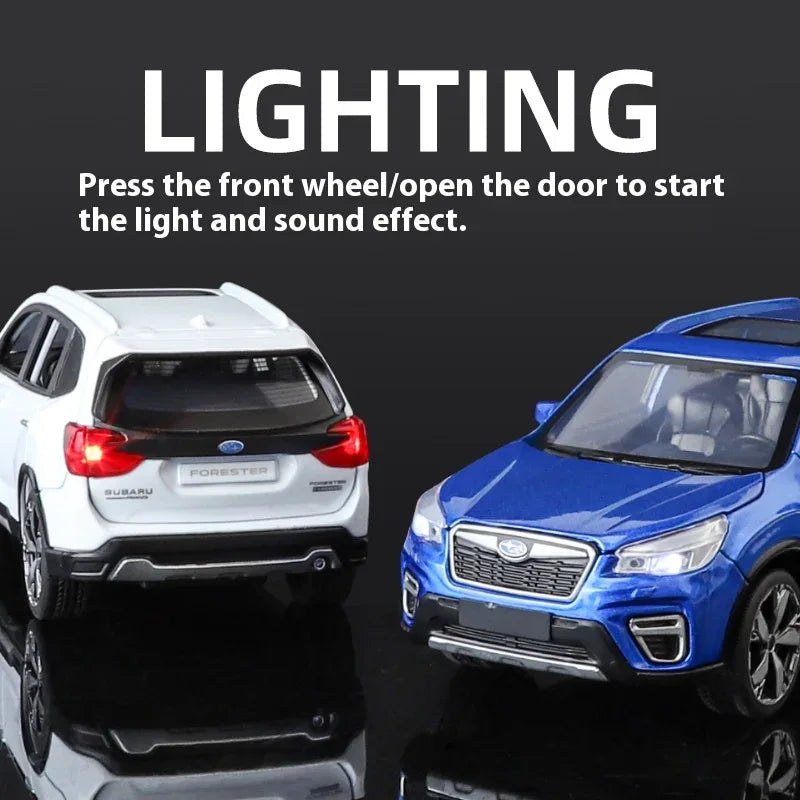 Subaru Forester 1 30 Diecast Alloy Off Road SUV Model With Sound And Light - ToylandEU