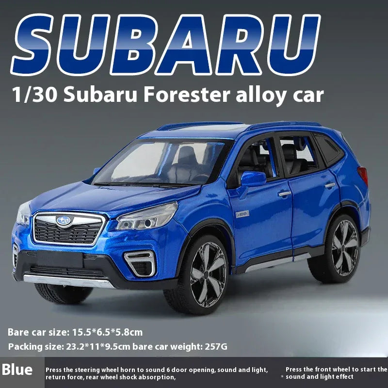 Subaru Forester 1 30 Diecast Alloy Off Road SUV Model With Sound And Light - ToylandEU