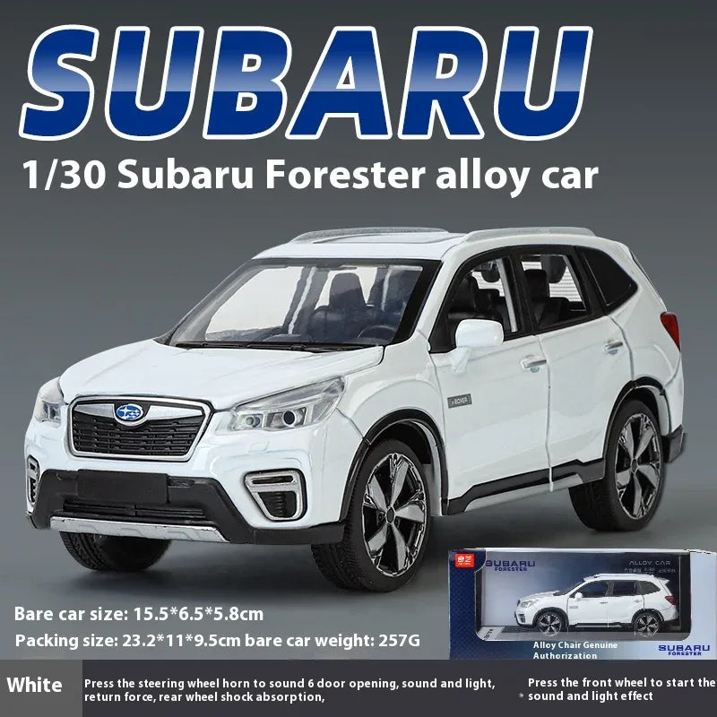 Subaru Forester 1 30 Diecast Alloy Off Road SUV Model With Sound And Light - ToylandEU