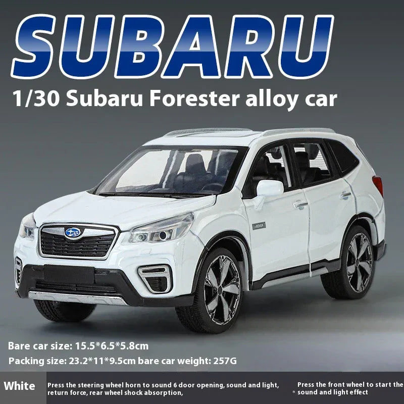 Subaru Forester 1 30 Diecast Alloy Off Road SUV Model With Sound And Light - ToylandEU