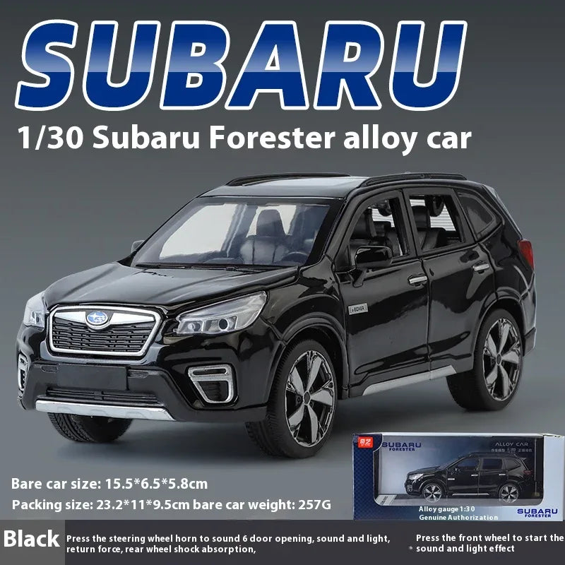 Subaru Forester 1 30 Diecast Alloy Off Road SUV Model With Sound And Light - ToylandEU