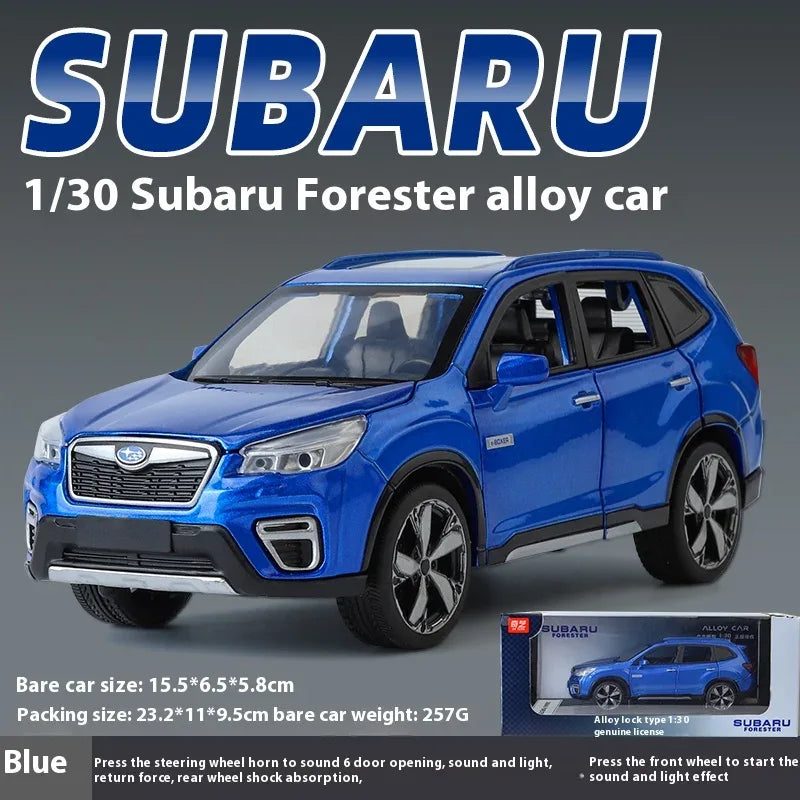 Subaru Forester 1 30 Diecast Alloy Off Road SUV Model With Sound And Light - ToylandEU