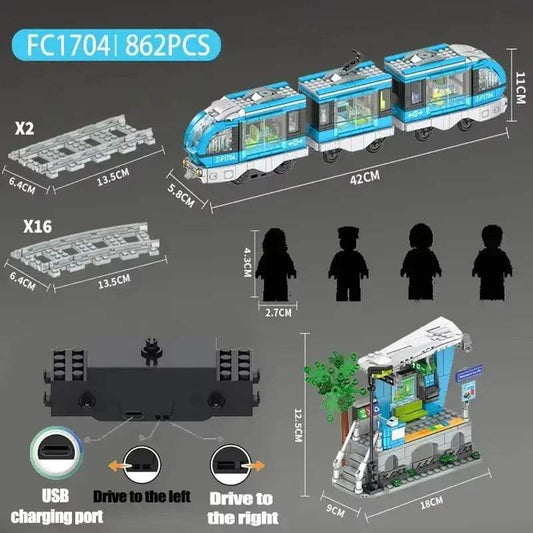  Subway Train Building Blocks Set Lego Compatible Gift -  ToylandEU™