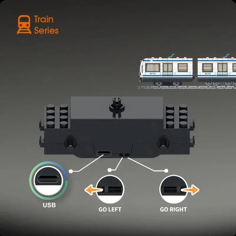 Subway Train Building Blocks Set Lego Compatible Educational Gift - ToylandEU