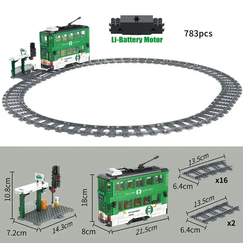 Subway Train Building Blocks Set Lego Compatible Educational Gift - ToylandEU