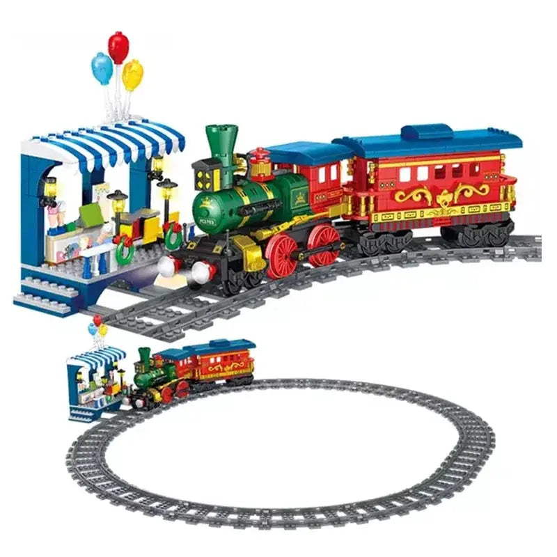 Subway Train Building Blocks Set Lego Compatible Educational Gift - ToylandEU