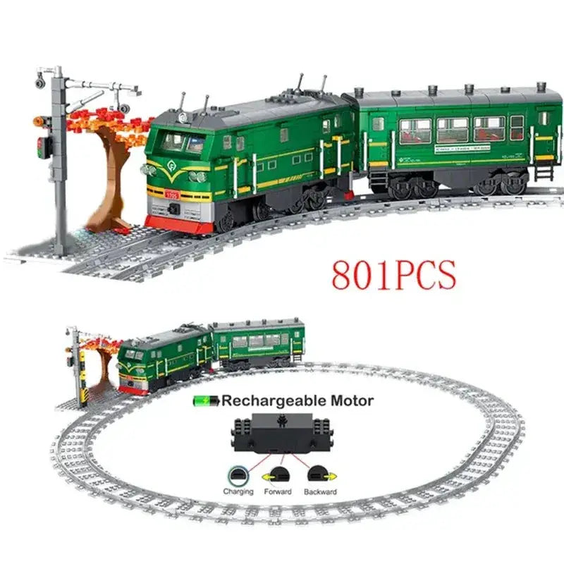 Subway Train Building Blocks Set Lego Compatible Educational Gift - ToylandEU