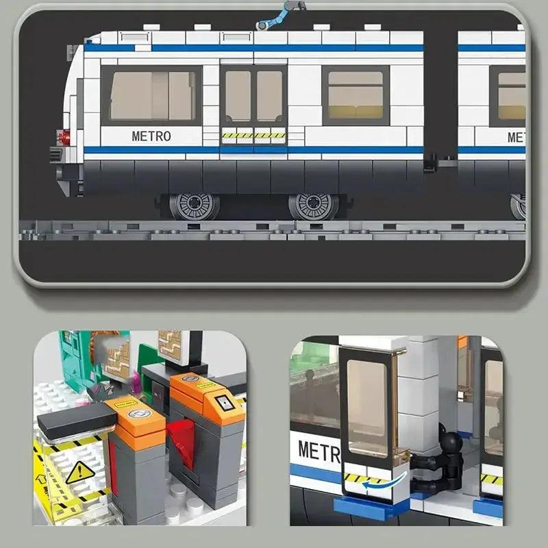  Subway Train Building Blocks Set Lego Compatible Gift -  ToylandEU™