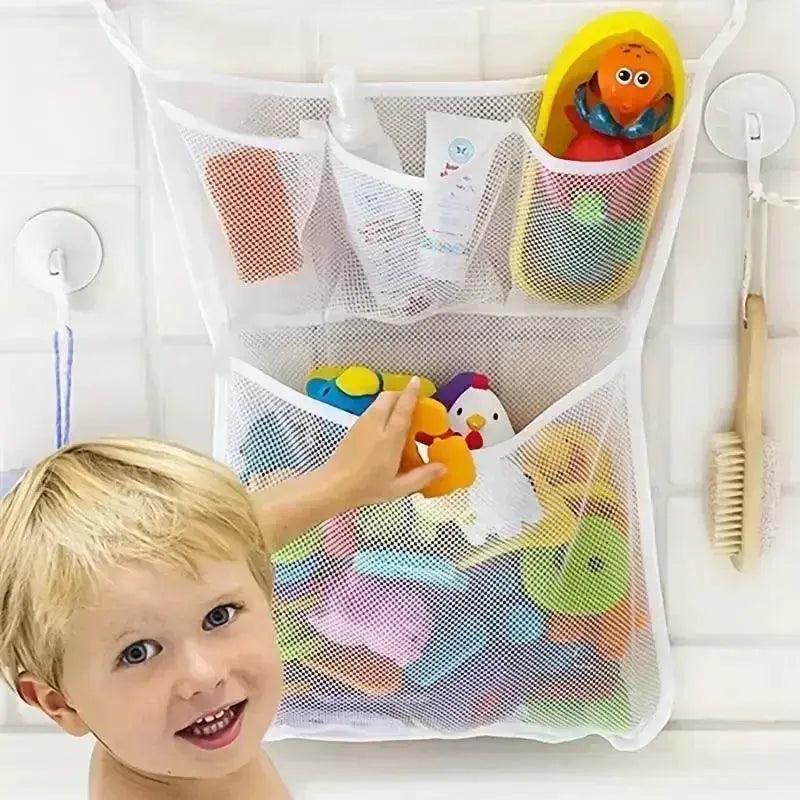  Baby Bath Toy Storage Bag With Strong Suction Cups -  ToylandEU™