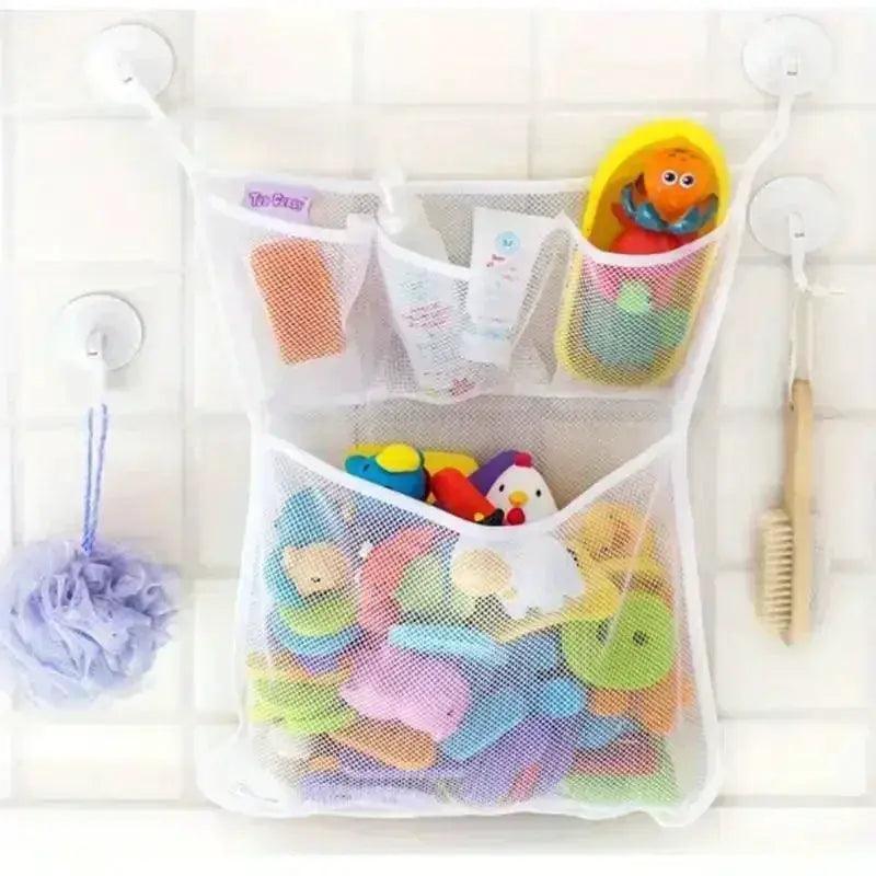  Baby Bath Toy Storage Bag With Strong Suction Cups -  ToylandEU™