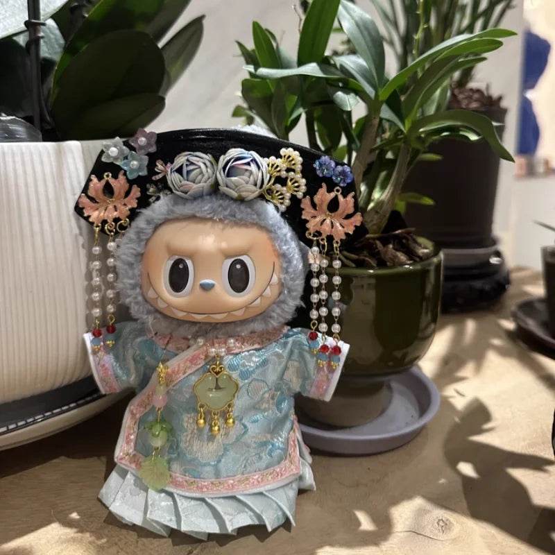 Suitable 17cm Labubu Clothing V1 Heartbeat Macaron Dress Set - ToylandEU