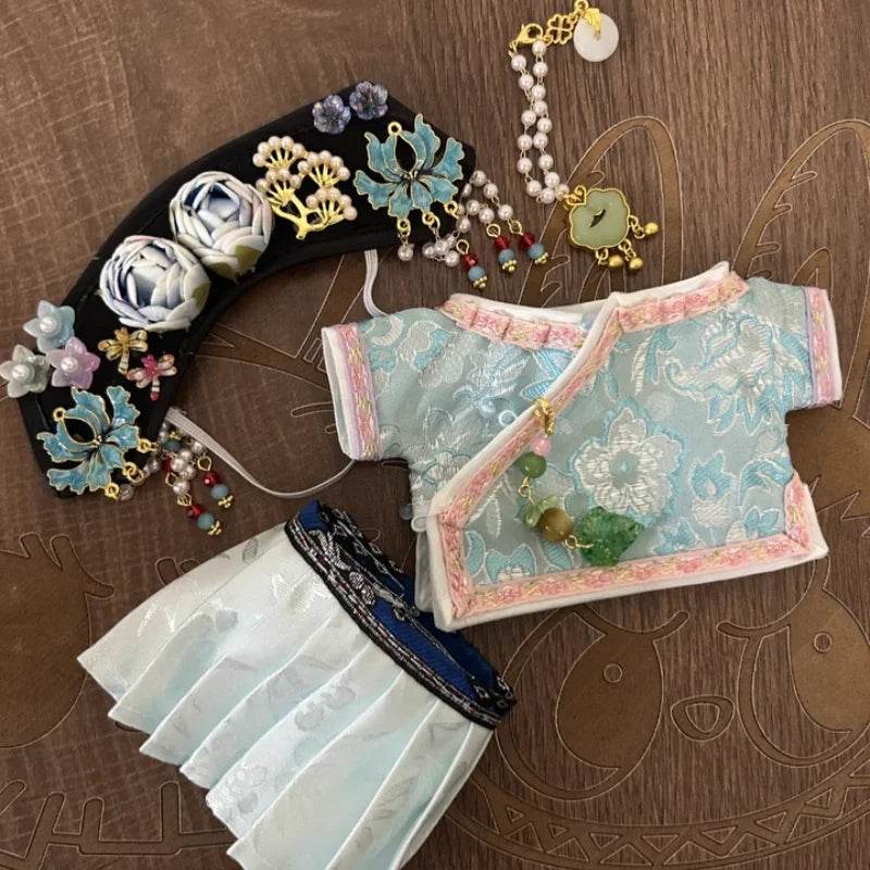 Suitable 17cm Labubu Clothing V1 Heartbeat Macaron Dress Set - ToylandEU