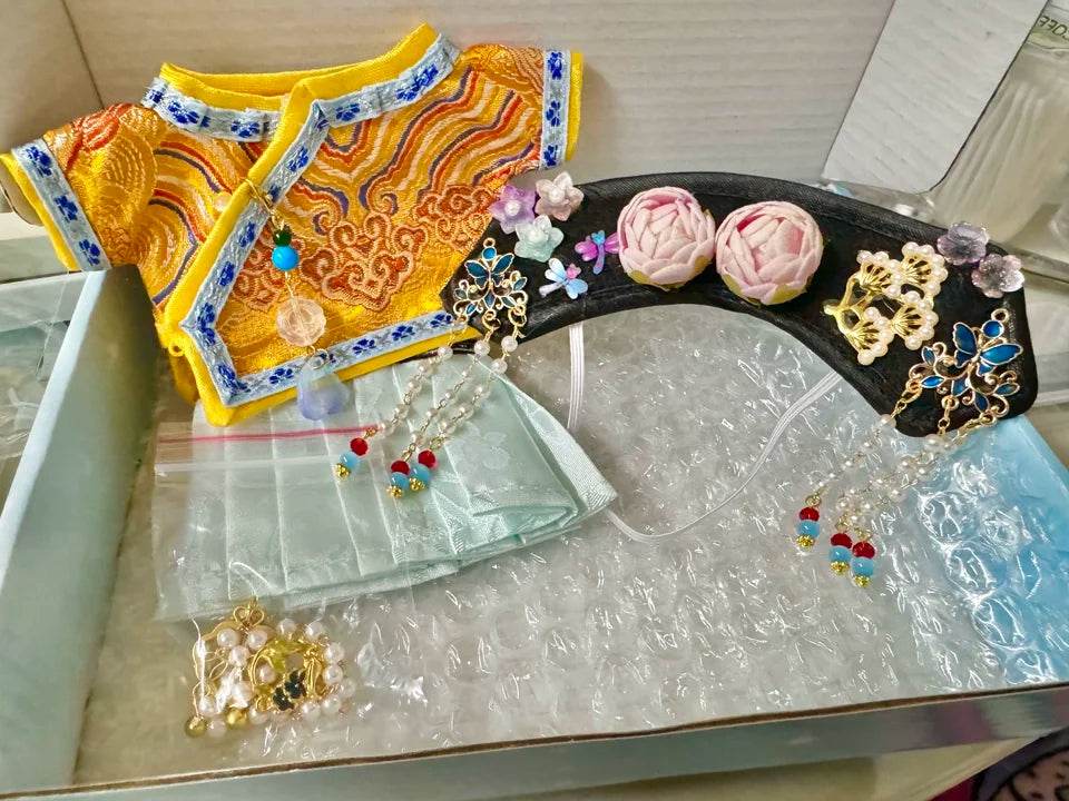 Suitable 17cm Labubu Clothing V1 Heartbeat Macaron Dress Set - ToylandEU