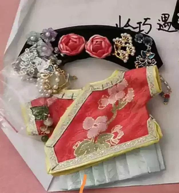 Suitable 17cm Labubu Clothing V1 Heartbeat Macaron Dress Set - ToylandEU