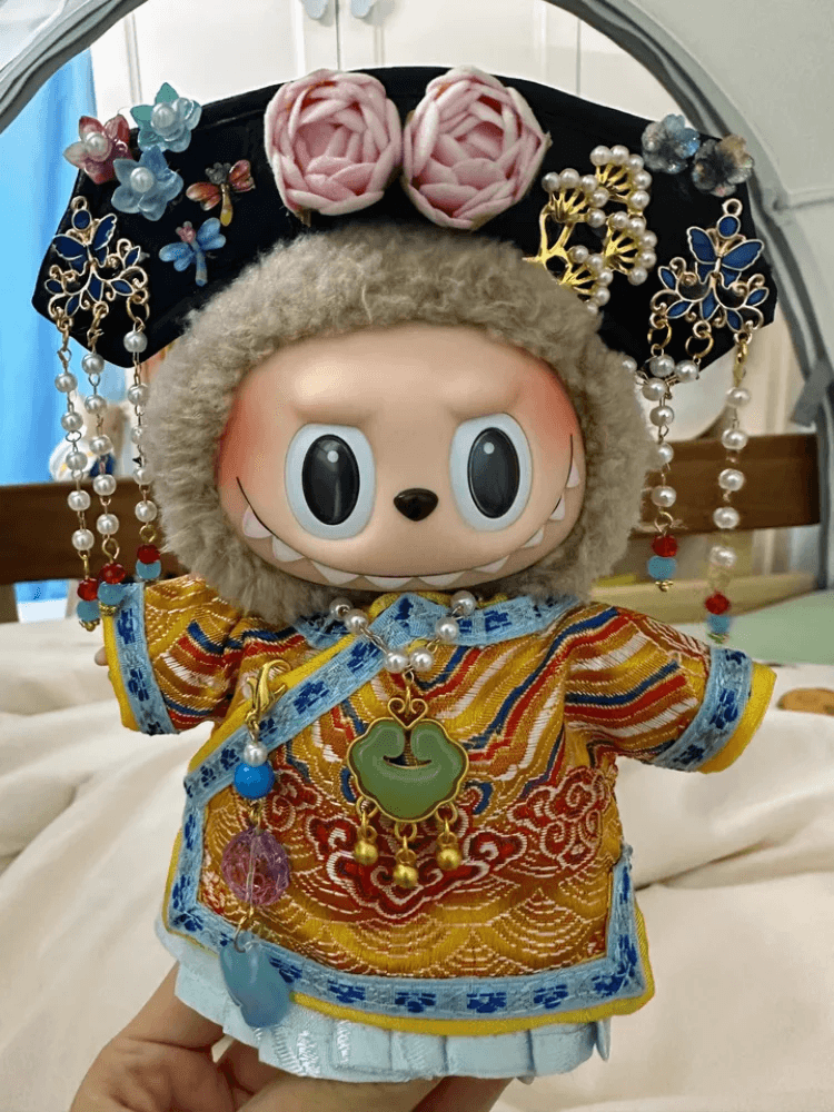 Suitable 17cm Labubu Clothing V1 Heartbeat Macaron Dress Set - ToylandEU