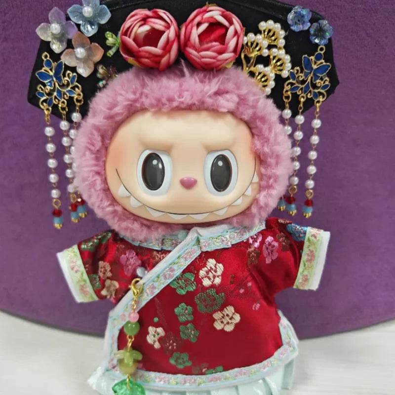 Suitable 17cm Labubu Clothing V1 Heartbeat Macaron Dress Set - ToylandEU