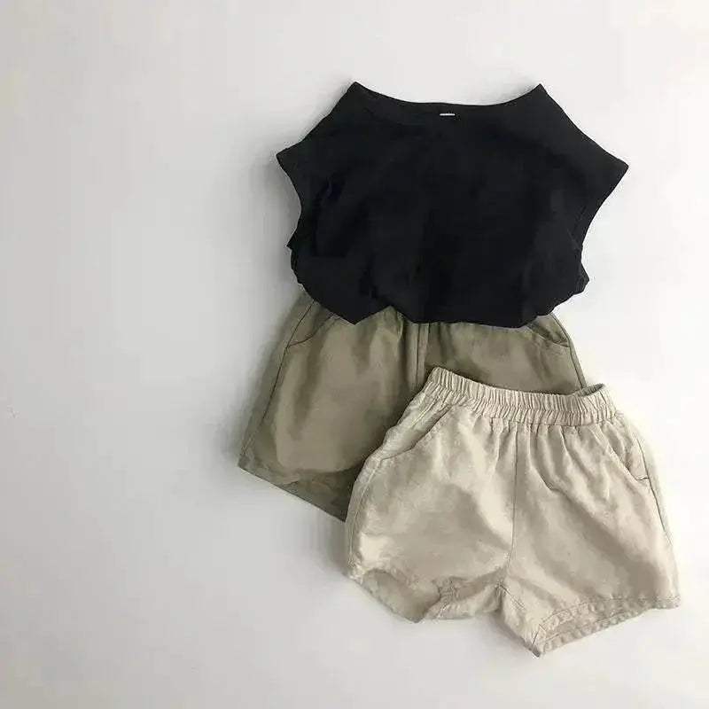 Summer Baby Cotton Linen Shorts Kids Boy Girl Leisure Breathable - ToylandEU