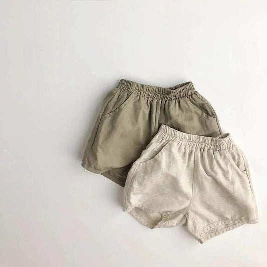  Summer Baby Cotton Linen Shorts for Kids Unisex Wear -  ToylandEU™