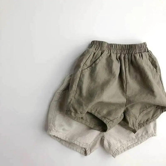  Summer Baby Cotton Linen Shorts for Kids Unisex Wear -  ToylandEU™