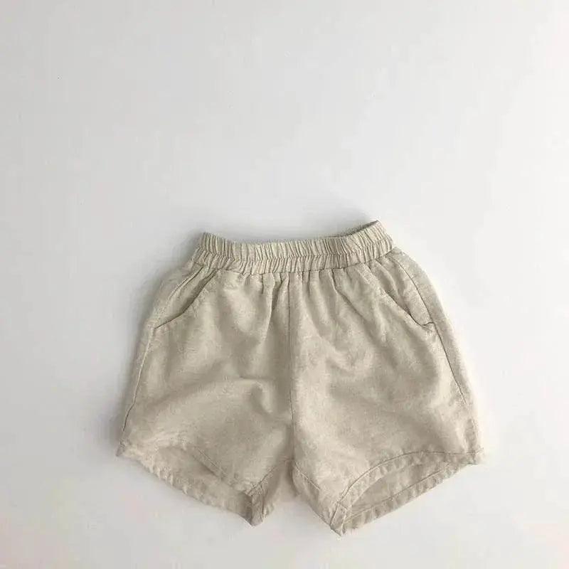  Summer Baby Cotton Linen Shorts for Kids Unisex Wear -  ToylandEU™