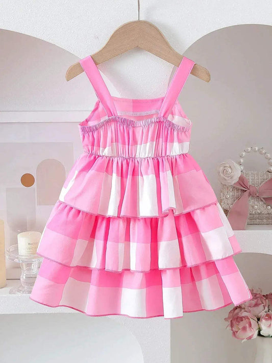  Summer Bowknot ColorBlocked Baby Girl Dress Soft Knit -  ToylandEU™