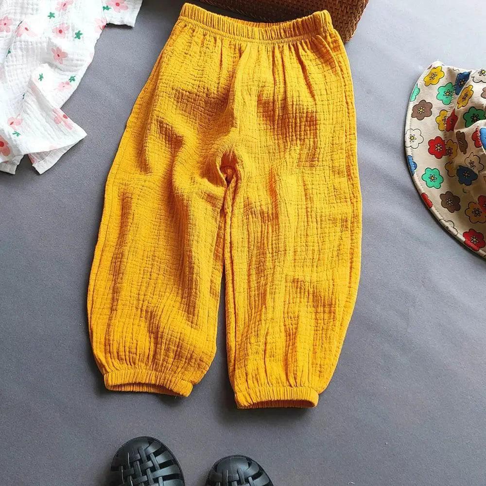  Summer Boys Girls Cotton Linen Casual Harem Pants -  ToylandEU™