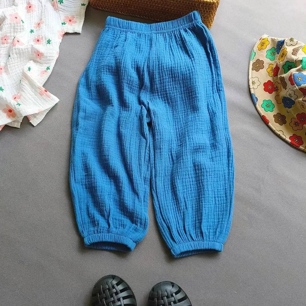  Summer Boys Girls Cotton Linen Casual Harem Pants -  ToylandEU™