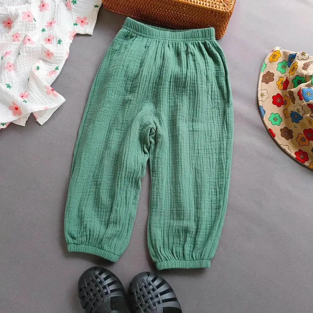  Summer Boys Girls Cotton Linen Casual Harem Pants -  ToylandEU™