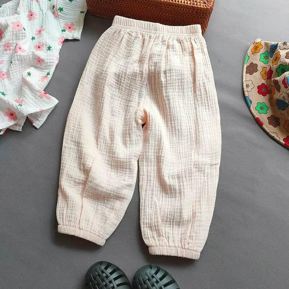  Summer Boys Girls Cotton Linen Casual Harem Pants -  ToylandEU™