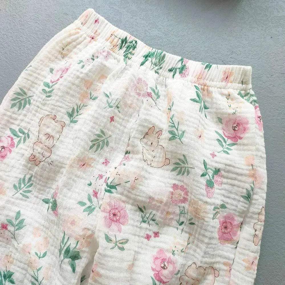 Summer Boys Girls Cotton Linen Harem Pants Casual Kids - ToylandEU