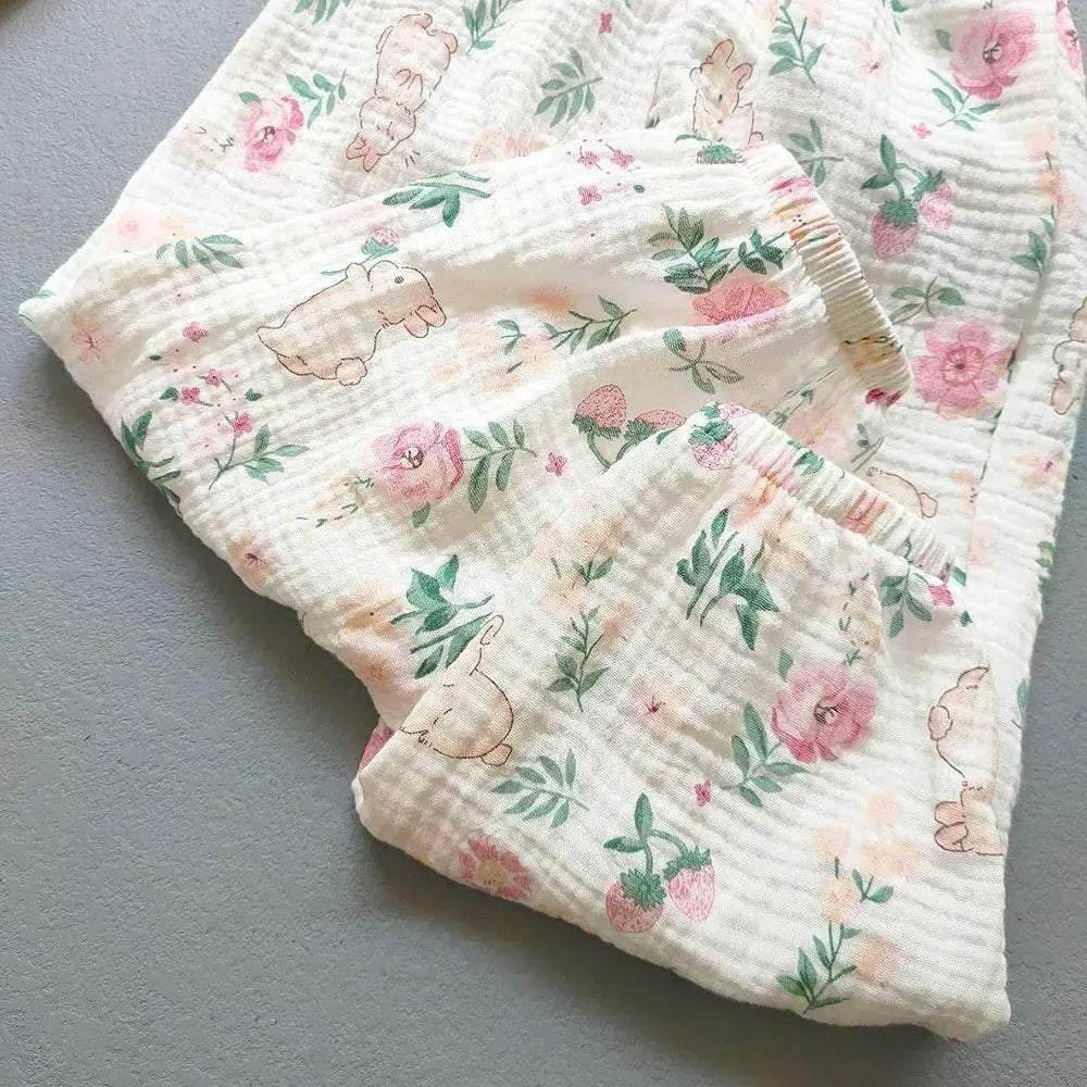 Summer Boys Girls Cotton Linen Harem Pants Casual Kids - ToylandEU