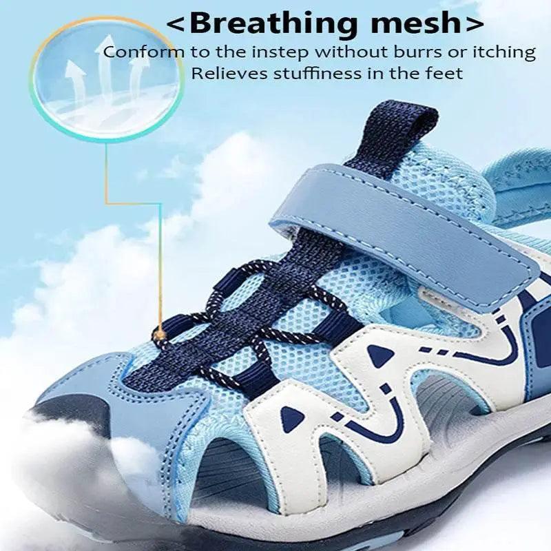  Summer Kids Beach Sandals Shoes Closed Toe Soft Sole Sandals -  ToylandEU™