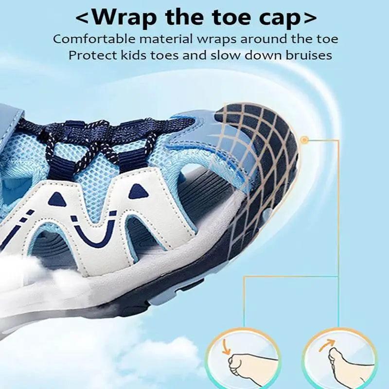  Summer Kids Beach Sandals Shoes Closed Toe Soft Sole Sandals -  ToylandEU™