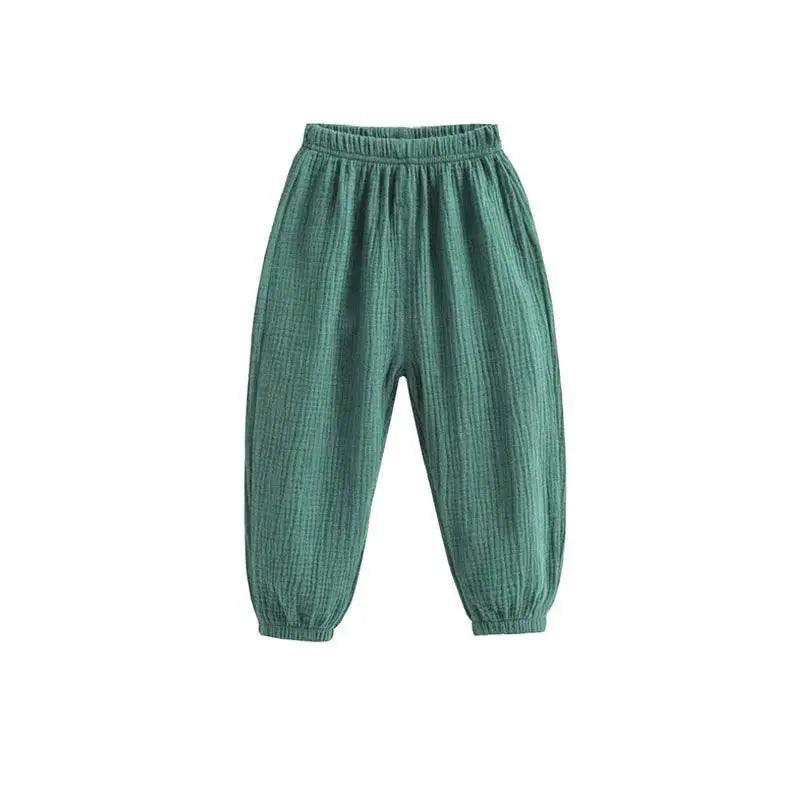  Summer Korea Children Pants Casual Cotton Linen Harem Pants -  ToylandEU™