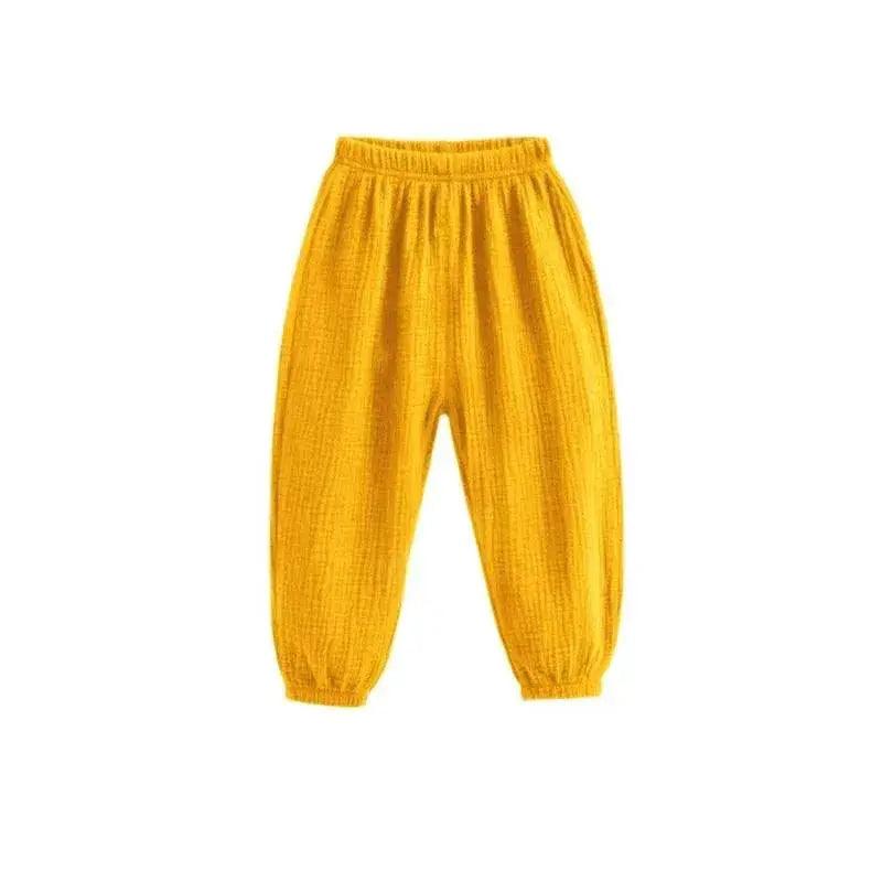  Summer Korea Children Pants Casual Cotton Linen Harem Pants -  ToylandEU™
