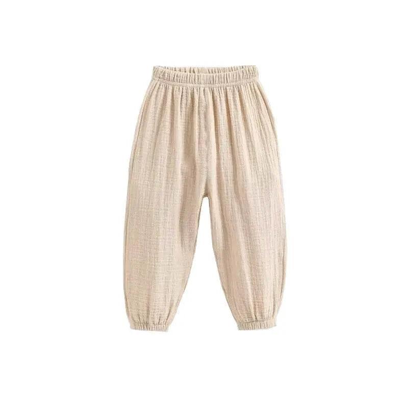  Summer Korea Children Pants Casual Cotton Linen Harem Pants -  ToylandEU™