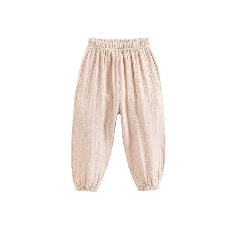  Summer Korea Children Pants Casual Cotton Linen Harem Pants -  ToylandEU™