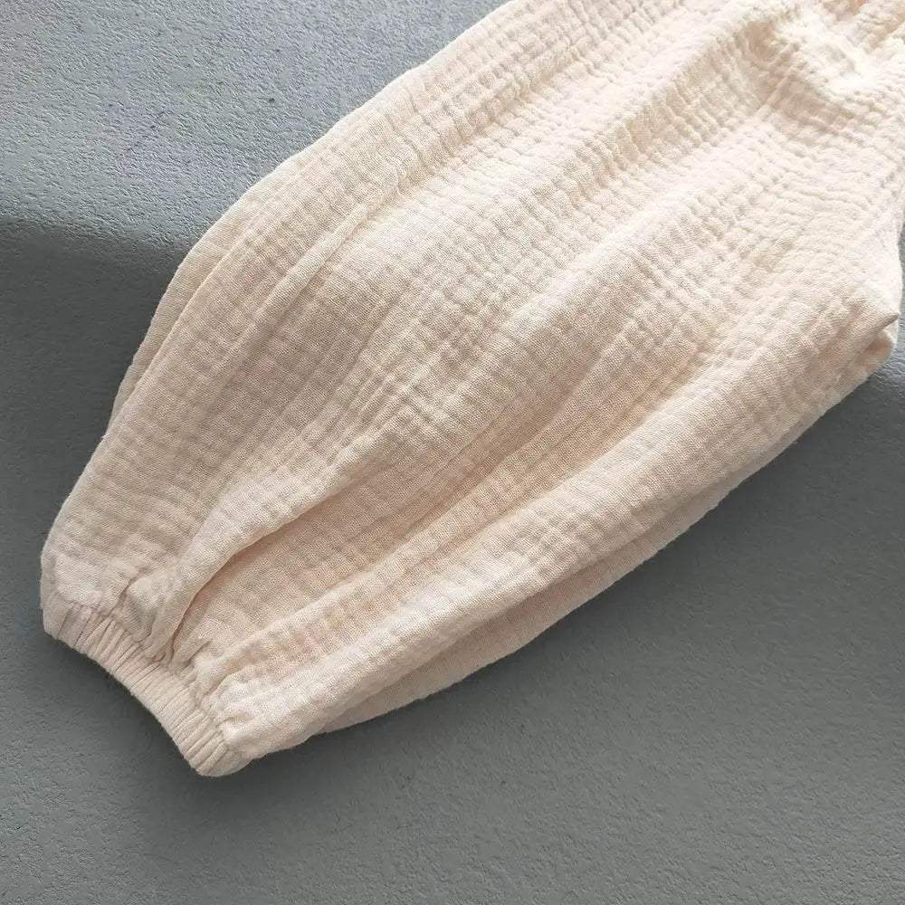 Summer Korea Children Pants Casual Girls Boys Cotton Linen Harem - ToylandEU