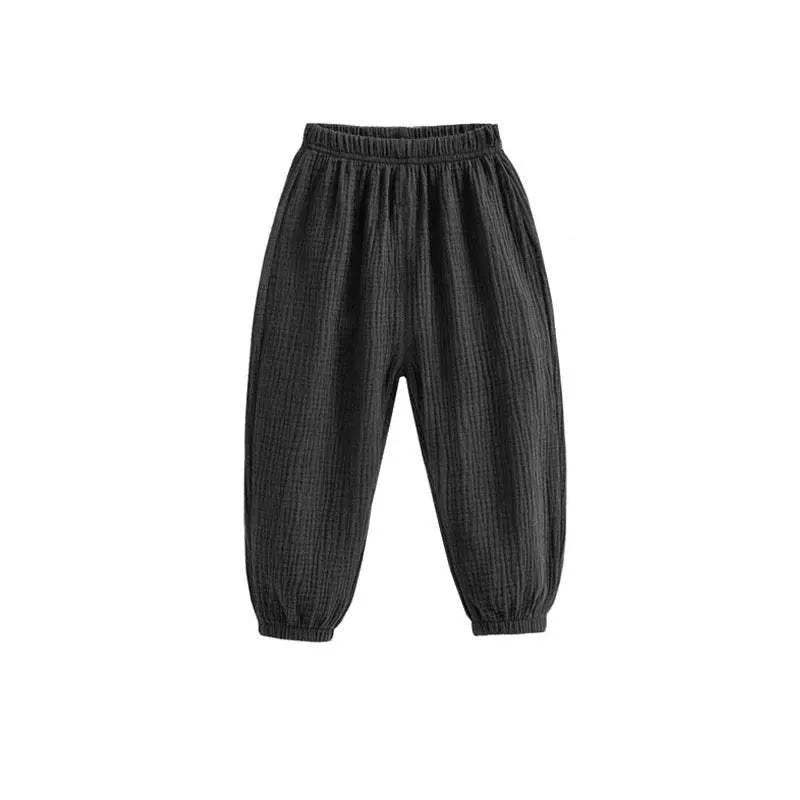 Summer Korea Children Pants Casual Girls Boys Cotton Linen Harem - ToylandEU
