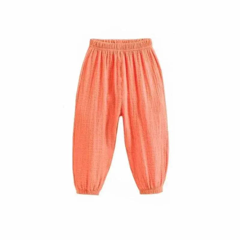 Summer Korea Children Pants Casual Girls Boys Cotton Linen Harem - ToylandEU