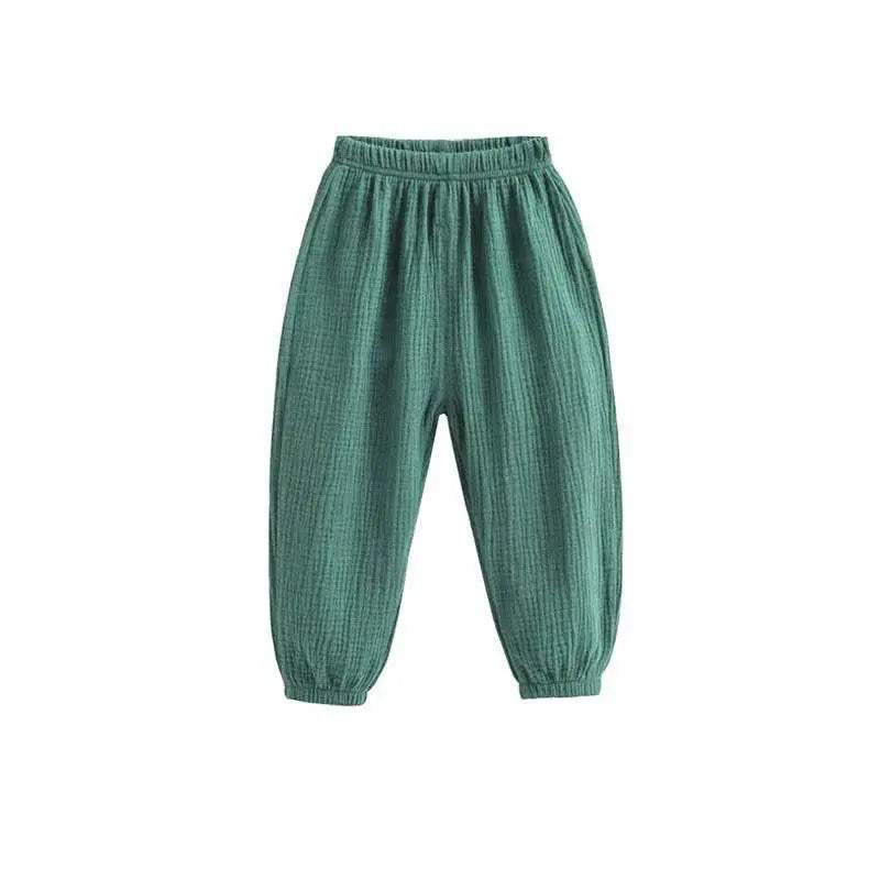 Summer Korea Children Pants Casual Girls Boys Cotton Linen Harem - ToylandEU