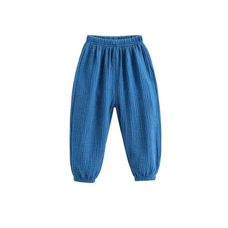 Summer Korea Children Pants Casual Girls Boys Cotton Linen Harem - ToylandEU