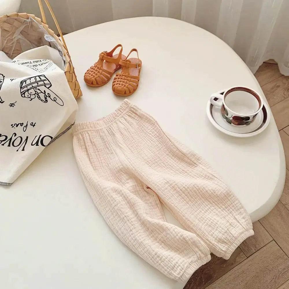  Summer Linen Kids Girls Sunscreen Casual Loose Pants -  ToylandEU™
